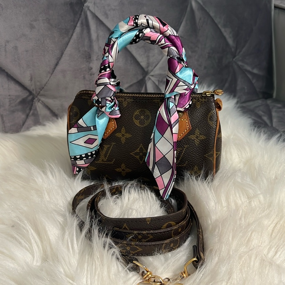 Authentic Vintage Louis Vuitton Vintage Nano Speedy With Strap